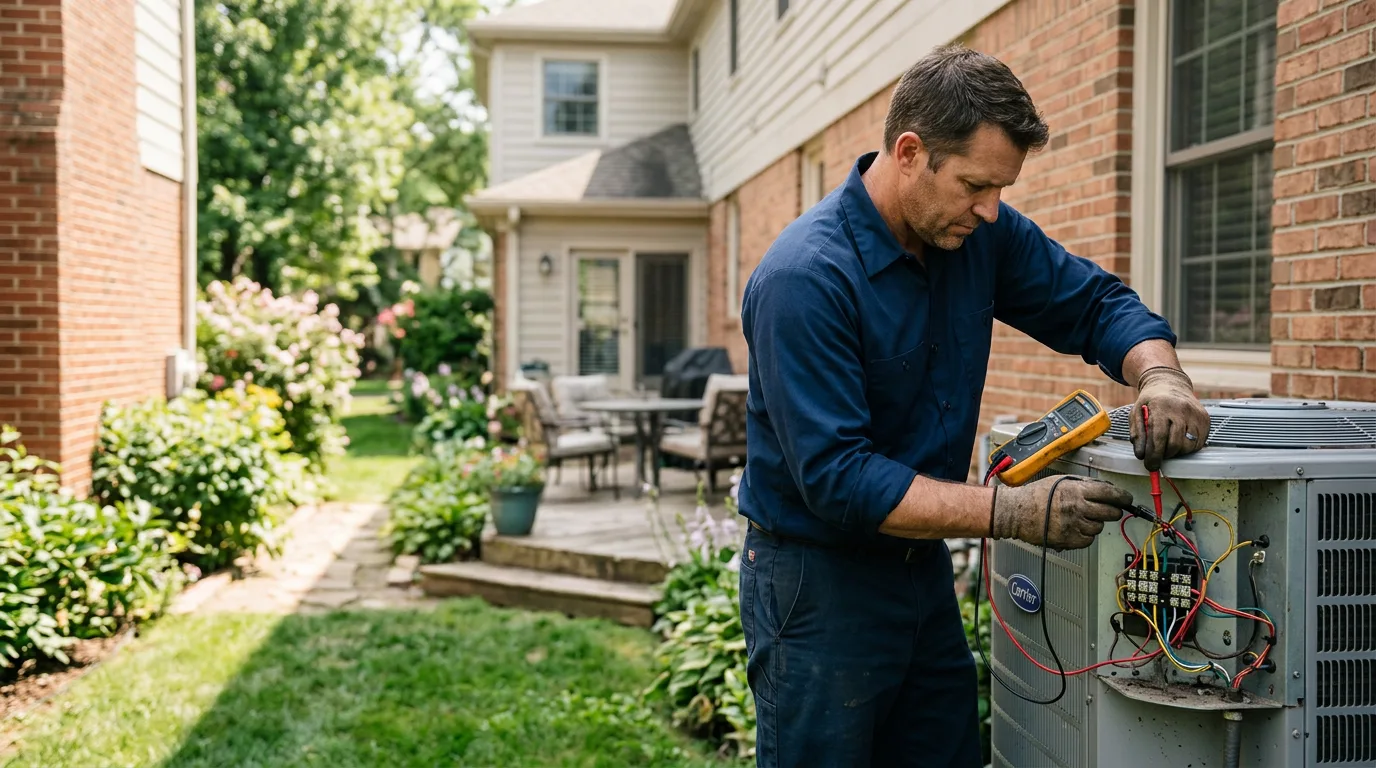 HVAC technician working near Pleasant Hill, OR